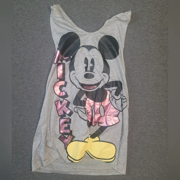 Disney Heather Gray Tank Top S/Ch 3 5 - Picture 1 of 4